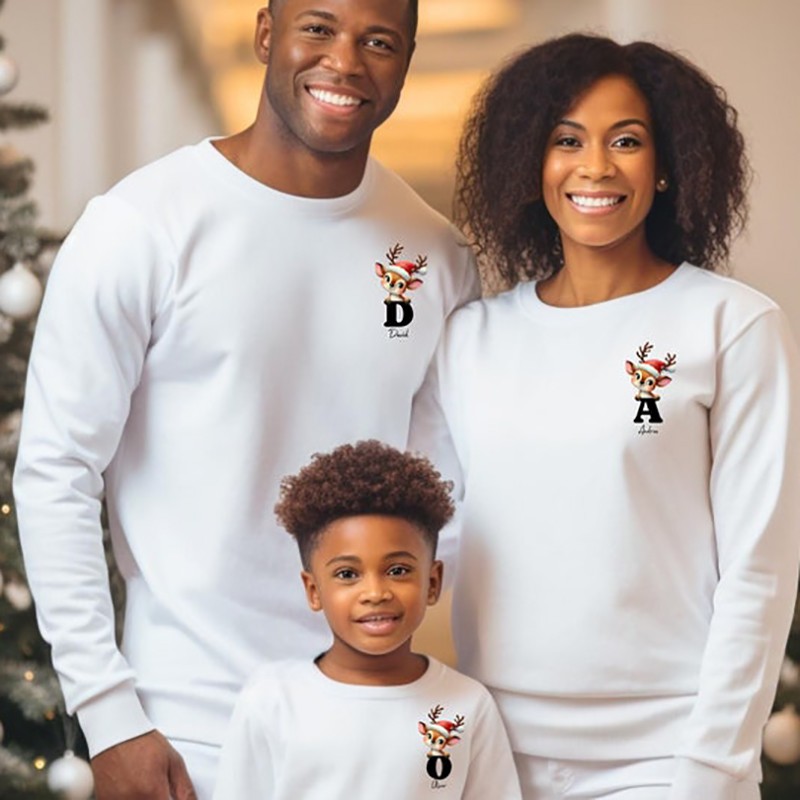 Custom Christmas Matching Family Sweatshirts to Create a Truly Special Xmas Gift