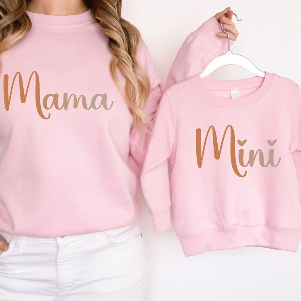 Matching Mama and Mini Sweatshirts Mama Sweatshirt Mother Daughter Sweaters