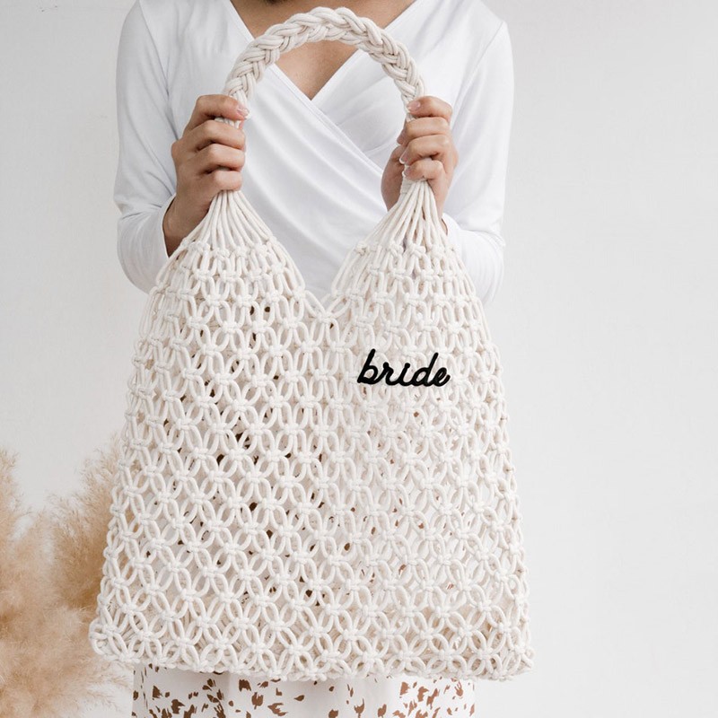 Personalised Summer Hobo Bag for Bride Bride Gift Idea