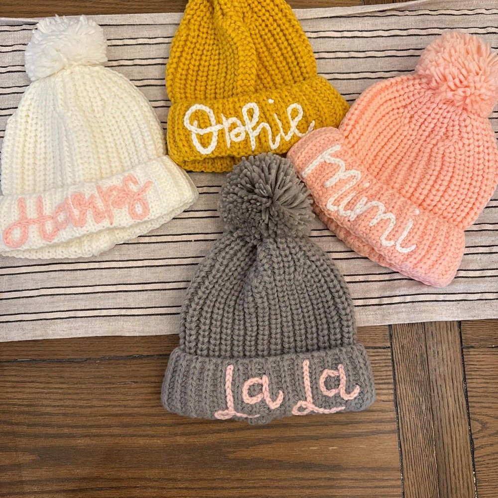 Customized Embroidered Kid's Winter Hat | Cozy Headwear for Babies and Toddlers