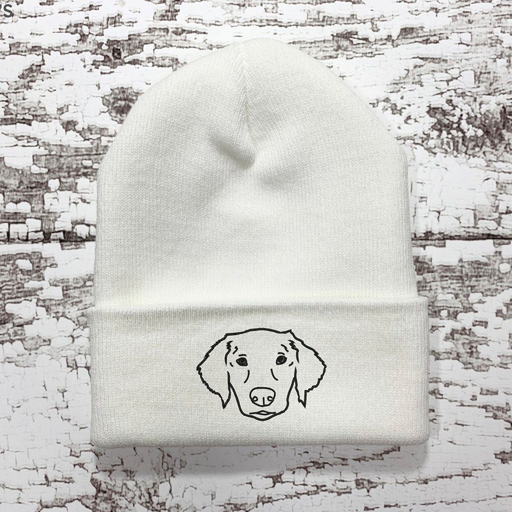 Custom Pet Beanie Using Pet Photo Personalized Dog Winter Hat