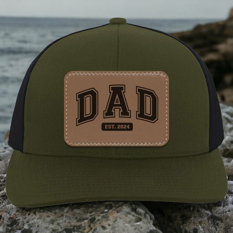 Personalized Dad Est Trucker Hat Fathers Day Gift Dad Est Mesh Hat