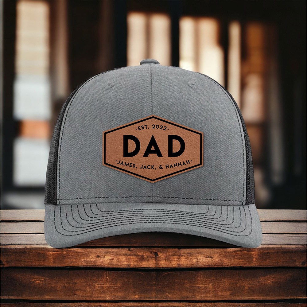 Personalized Gift for Him Dad Hat Custom Hat with Kids Names